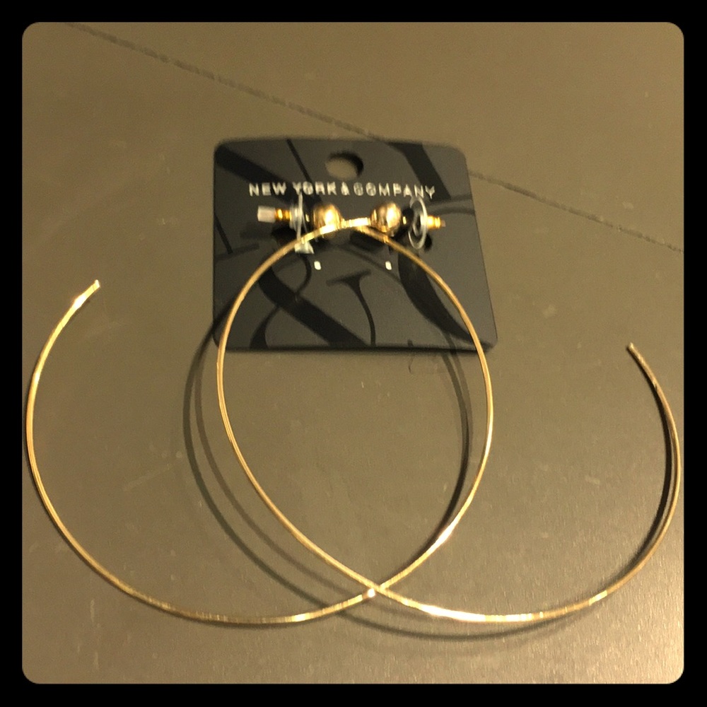 New York & Company Gold-toned Hoops - Picture 1 of 1